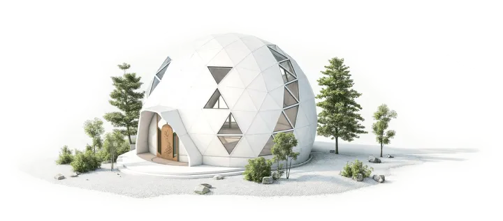 Geoship's Bioceramic Geodesic homes; Thinking outside the box